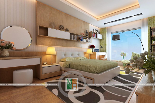 Mẫu thiết kế nội thất phòng ngủ chung cư đẹp
